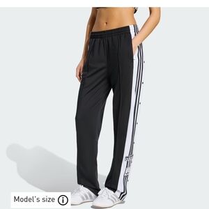 Adidas Black and White Striped Pants
